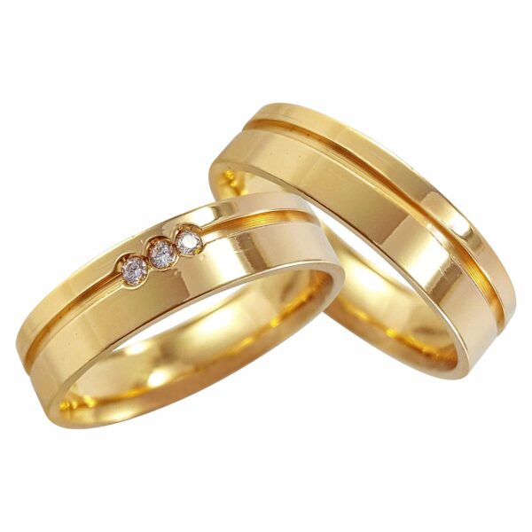 Alianças Verona Ouro 18K